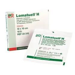 Lomatuell H zalfgaas Lohmann & Rauscher 10 x 10 cm  -  10 stuks